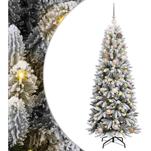  Umjetno božićno drvce Bijelo 150 cm PVC i Plastika i Čelik i PE Slike
