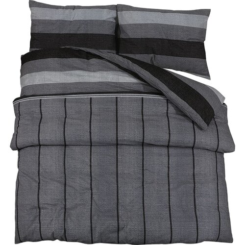 Maison Chic Komplet posteljnine - Posteljnina temno sivo 240x220 cm bombaž, (21786918) Slike