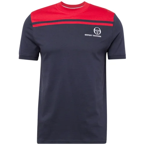 Sergio Tacchini Majica 'NEW YOUNG LINE' morsko plava / krvavo crvena / prljavo bijela