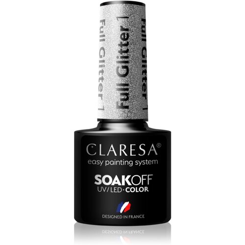 Claresa SoakOff UV/LED Color Full Glitter gel lak za nohte odtenek 1 5 g Cene