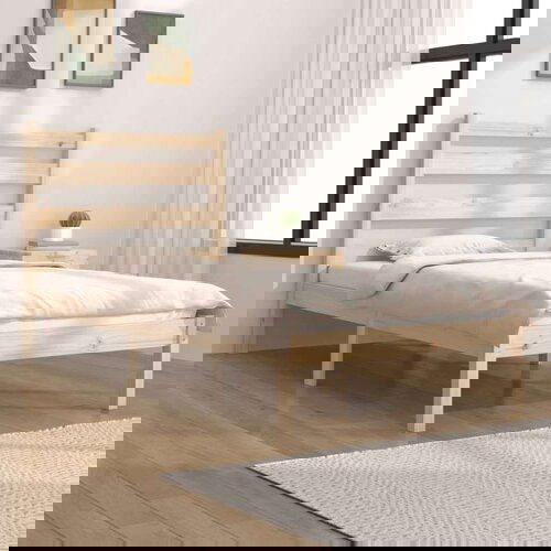  Okvir za krevet od masivne borovine 90x190 cm 3FT jednokrevetni Slike