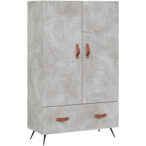 VidaXL Visoka komoda boja betona 69 5 x 31 x 115 cm konstruirano drvo Slike