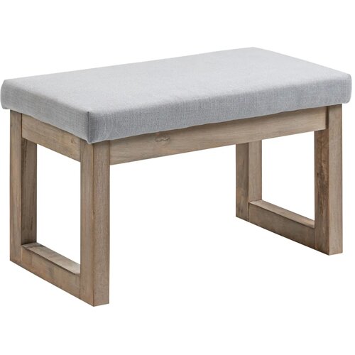  Tabure za noge u skandinavskom dizajnu tabure oslonac za noge 68 cm x 38 cm x 42 cm siva + prirodna Slike