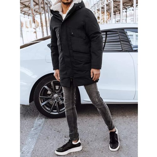 DStreet Black men's winter jacket TX4291 Cene