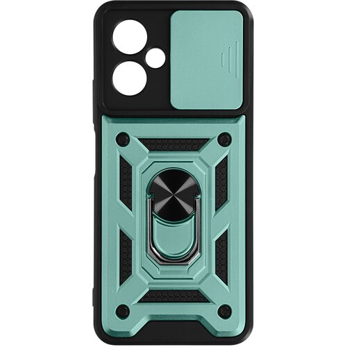 AVIZAR Ovitek za Xiaomi Redmi Note 12 5G, odporen na udarce, z drsno za&scaron;cito za kamero in kovinskim nosilnim obrocem - zelen, (20639307) Cene