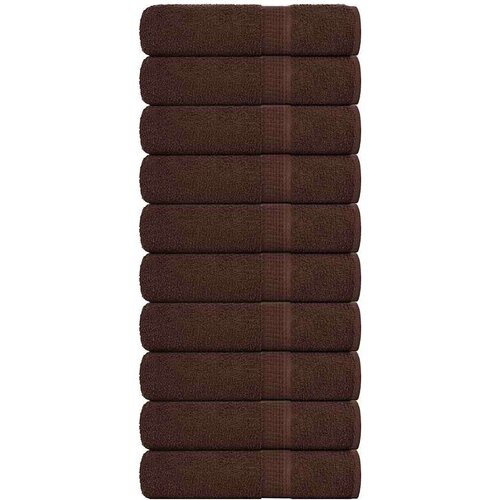 vidaXL Brisače za roke 10 kos rjava 50x100 cm 360 g/m² 100% bombaž Cene