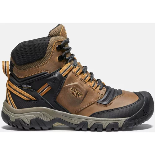 Keen Trekking čevlji Ridge Flex Mid Wp M 1025666 Bison/Golden Bro