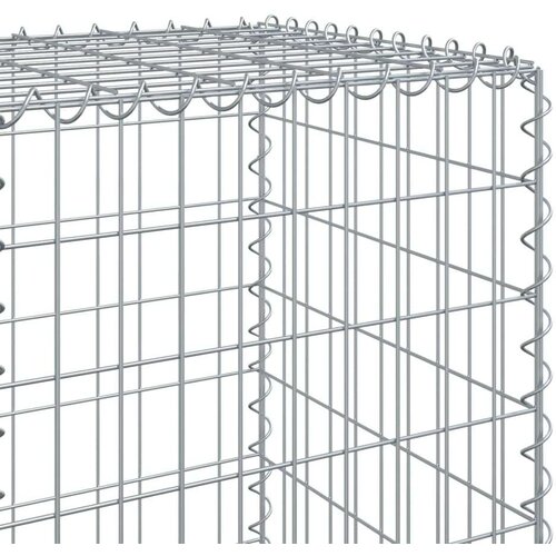 VidaXL Gabionska ko&amp;scaron;ara s poklopcem 400x50x150 cm pocinčano željezo Slike