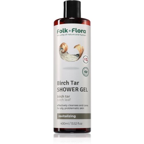 Folk & Flora Birch Tar hranilni gel za prhanje 400 ml Cene