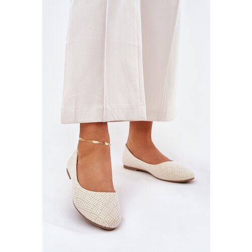 Boto Ladies Flat Ballerinas With Glitter Gold Tatorelis Cijene