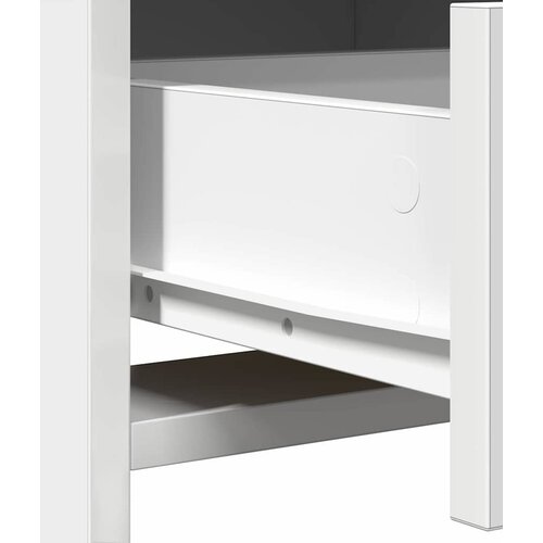  Set stola za oblačenje s LED 2 pcs Bijelo Konstruirano drvo Slike