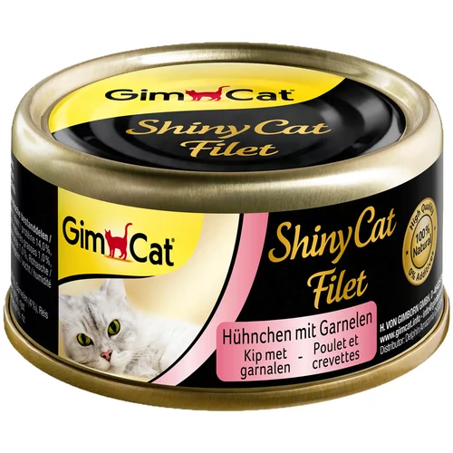 Gimcat Ekonomično pakiranje: ShinyCat 24 x 70 g - Tunjevina i piletina Mix