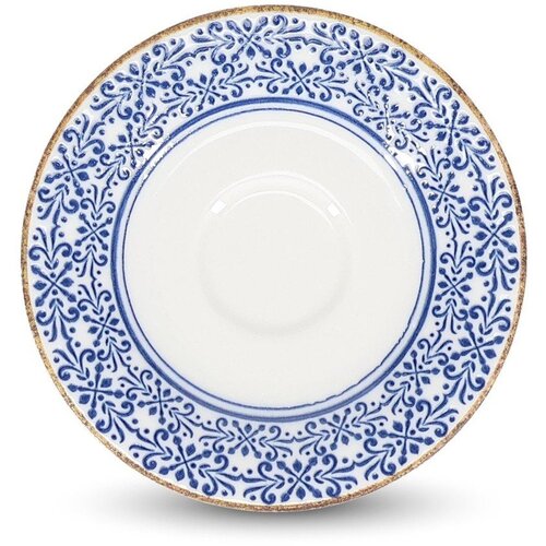 BonBistro Bijeli/plavi porculanski čajni tanjurić &oslash; 14 cm Azul &ndash; Cijene