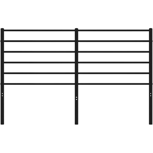  Metalno zamjensko uzglavlje crno 135 cm Slike
