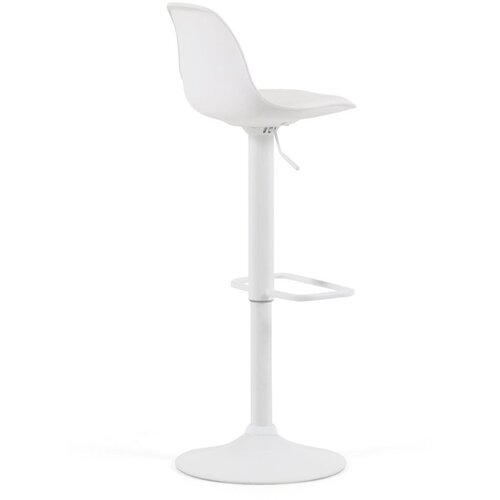 Kave Home Mat bijela barska stolica podesive visine od umjetne kože (visine sjedala 60 cm) Orlando-T &amp;ndash; Slike