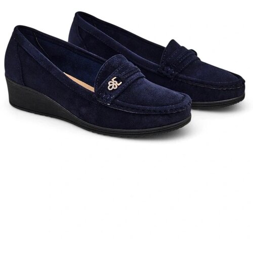 Resti Women's moccasins on a low wedge Polefle Cene