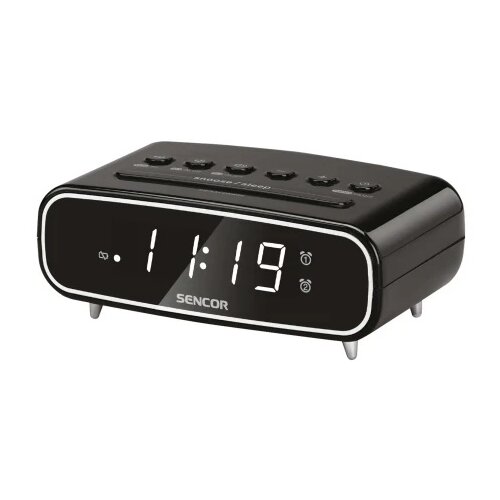 Sencor src 2600 b crni Fm radio sa digitalnim prikazom vremena Slike