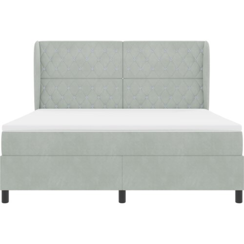 Box Spring Krevet s Madracem - Svijetlosiva 180x200 cm Bar&amp;scaron;un Slike