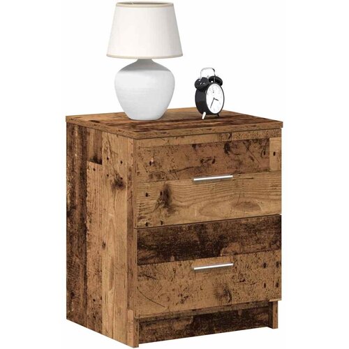  Noćni ormarići 2 kom s 2 ladice staro drvo 40x36x50 cm Cijene