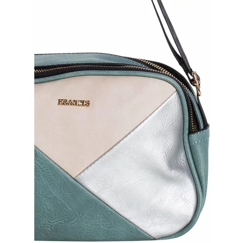 Fashionhunters Mint eco-leather messenger bag