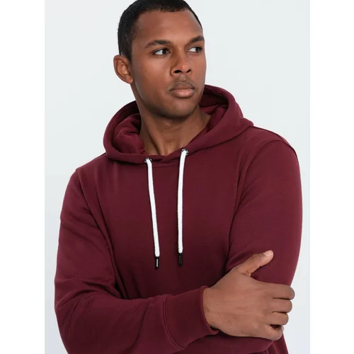 Ombre Men's non-stretch hoodie - maroon