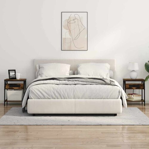  Noćni ormar 2 pcs Dimljeni hrast 38 x 30 x 48 cm Slike