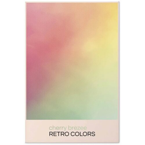  Plakat - Cherry Breeze - Pastel Gradient in Soft Retro Colors 40x60 Bez okvira Slike