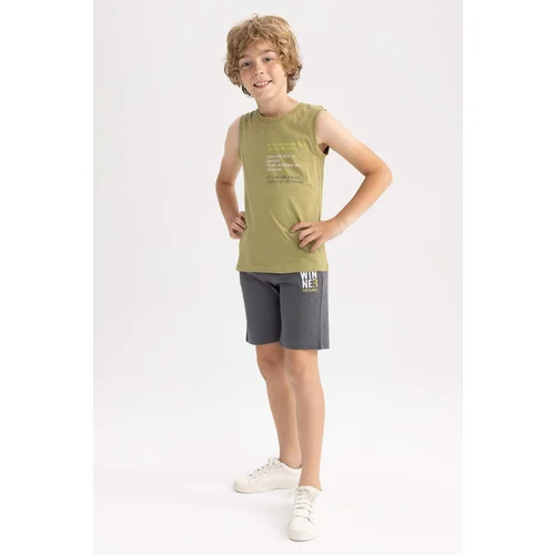 Defacto Boy Regular Fit Combed Cotton Shorts