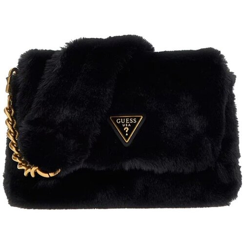 Guess Torbe SAMIA FLAP SHOULDER BA Črna Cene