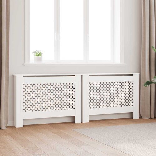  Pokrovi za radijator 2 kom bijeli 112 x 19 x 81,5 cm MDF Cijene