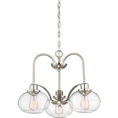 Elstead Lighting Elstead Trilogy Lestenec s 3 lučmi, brušen nikelj, E27, (22097769) Cene