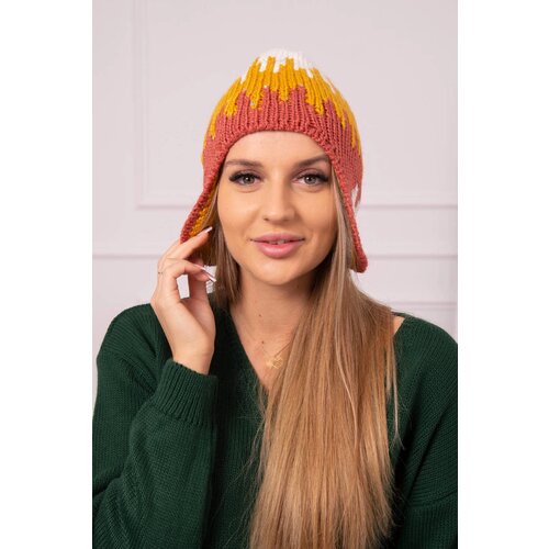 Kesi Women&amp;#039;s cap Nikol K405 white+mustard+red Slike