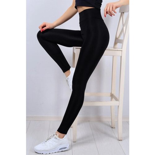 Dewberry 35459 High Waist Womens Sports Leggings-BLACK Cene