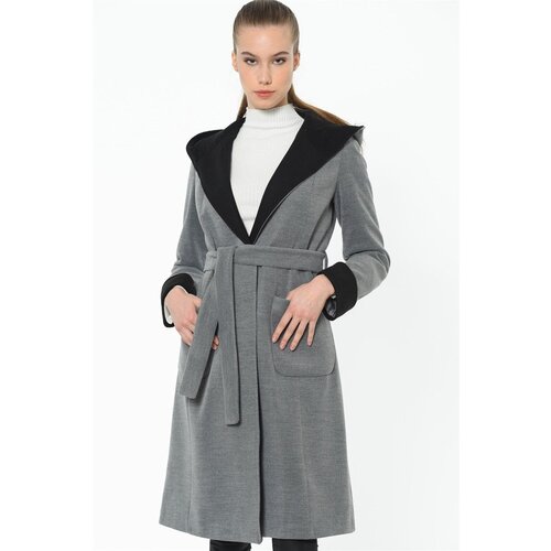 Dewberry Z6422 WOMEN'S COAT-GREY Cene