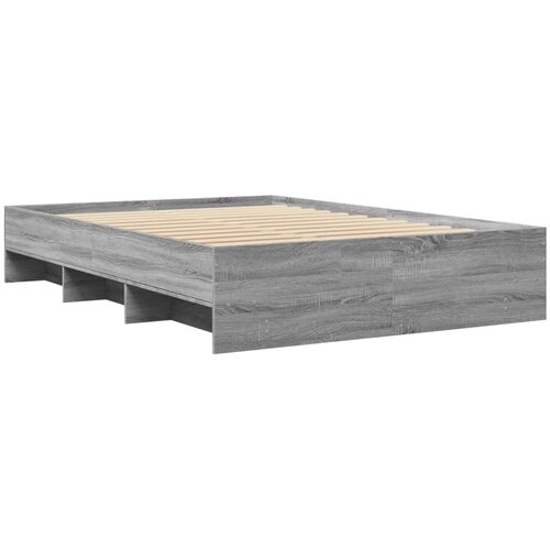 VidaXL Okvir za krevet boja hrasta 140x190 cm od konstruiranog drva Slike