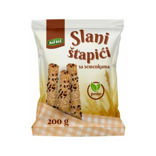 Baš Baš &Scaron;TAPIĆI POSNI SA SEMENKAMA 200G Cene