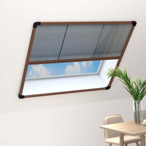  Zaslon protiv insekata za prozore aluminijski smeđi 120x120 cm Cijene