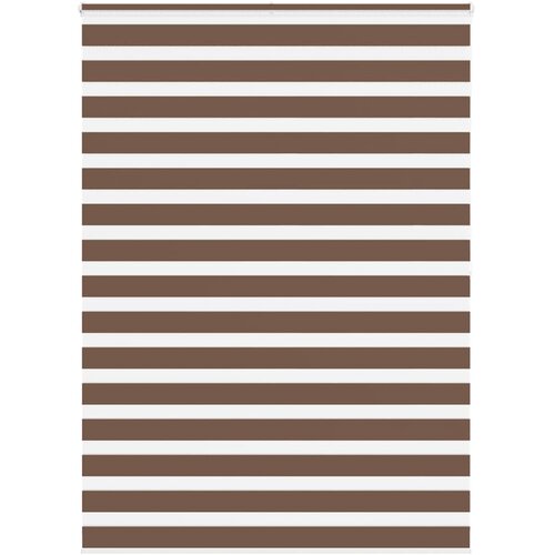 vidaXL Zebra zavesa rjava 155x200 cm širina blaga 150,9 cm poliester, (5000297831) Cene