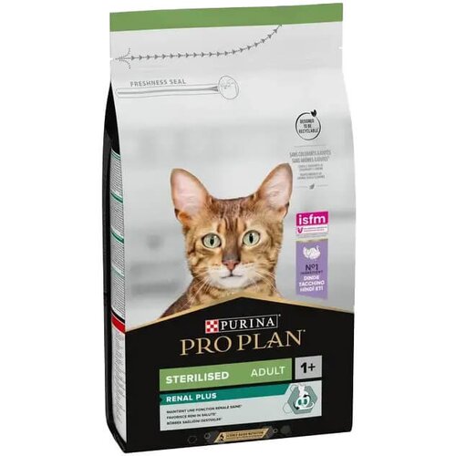 Purina PRO PLAN Sterilised Renal Plus Adult Turkey - hrana za sterilisane odrasle mačke sa ćuretinom (1,5kg, 10kg) 10kg Slike