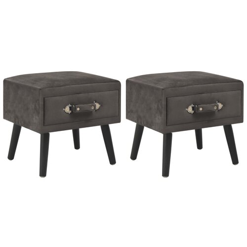 vidaXL Noćni ormarići 2 kom sivi 40 x 35 x 40 cm baršunasti Cijene