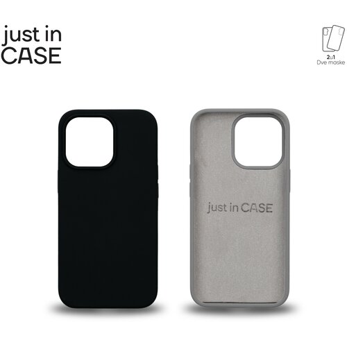 Just In Case 2u1 Extra case MIX PLUS paket CRNI za iPhone 13 Pro Slike