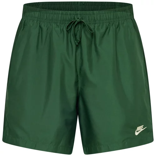 Nike Sportswear Hlače boja pijeska / tamno zelena