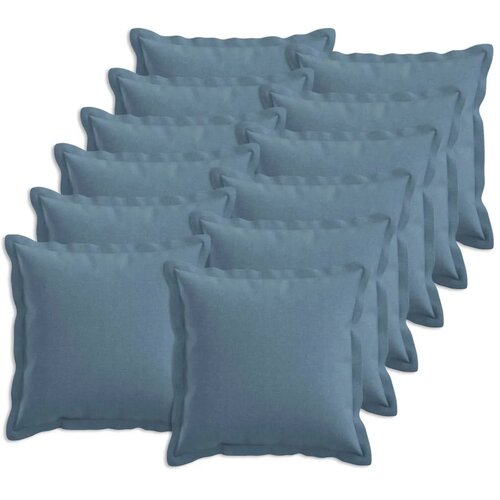  Jastuk s jastukom HOUTEN 12 kom. Traper plava Umjetni lan - Trapere plave boje 40 x 40 cm 12 Cene