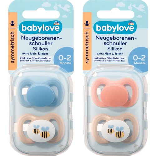 babylove Varalica silikonska, simetrična + kutijica za sterilizaciju i transport, od 0-2m, više vrsta 2 kom Cene