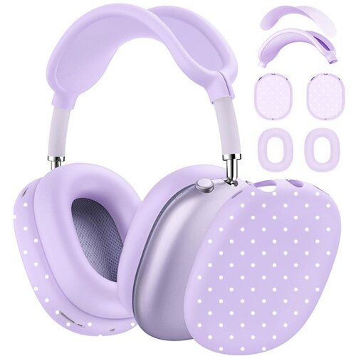 INF Silikonski ovitek za Apple AirPods Max, bel s črnimi pikami Purple, (5000286860) Cene