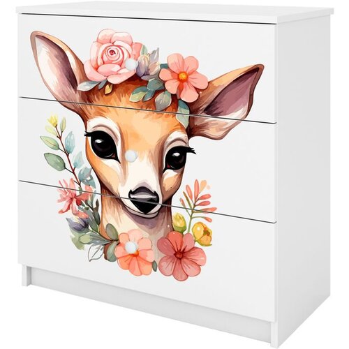  Dječja komoda - BAMBI - bijela Cene