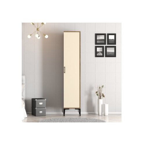 Hanah home kumsal s - walnut, cream walnutcream wardrobe Slike