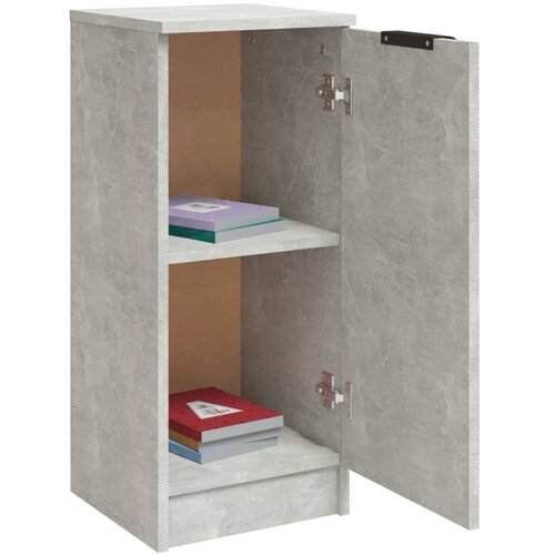  Komoda siva boja betona 30 x 30 x 70 cm od konstruiranog drva Slike