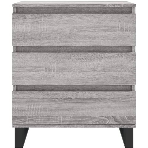  Komoda sivog hrasta sonome 60x35x70 cm od konstruiranog drva Slike