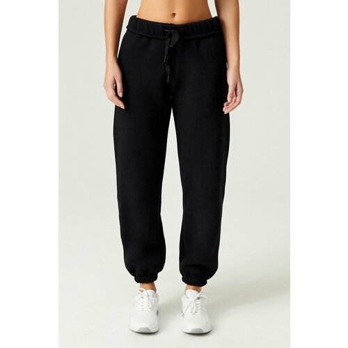 LOS OJOS x Melody Black Oversize/Wide Fit Cotton Thick Sweatpants Cene